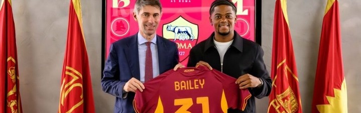 罗马新援利昂-贝利或肌肉损伤 预计伤停三周